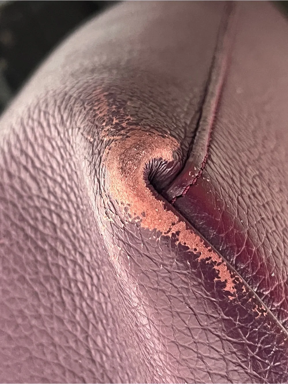 kate spade New York Pebbled Leather Tote in Deep Plum with Dustbag